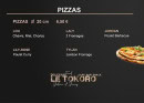 Menu Le Tokoro - Les pizzas