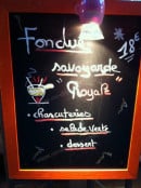Menu Le Gavroche - Le fondu savoyarde 