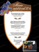 Menu Le Gavroche - Le menu médiéval 