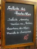 Menu Le Gavroche - Les salades