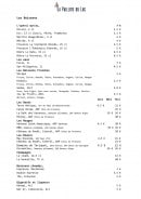 Carte et menu de La Paillote du Lac à Le Sauze du Lac — Les boissons
