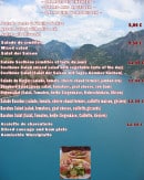 Menu Le Sosthene Bacchus - Les salades
