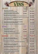 Menu Chez Francis - Les vins