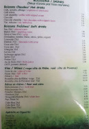 Carte et menu de Le vieux pisteur à Agnieres en Devoluy — Boissons