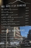 Menu Les Copains - Les tapas et spécialités