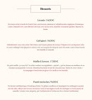 Carte et menu de El Quetzal à Laragne Monteglin — Les desserts