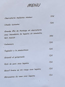 Carte et menu de La Pause du Viandante à Chateau Ville Vieille — Le menu
