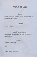 Carte et menu de La Pause du Viandante à Chateau Ville Vieille — Le menu du jour
