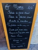 Carte et menu de Auberge des tounes à Saint Bonnet en Champsaur — Exemple de menu