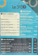 Menu Le St BO - Les burgers, plats, ...