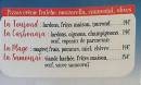 Carte et menu de Restaurant glacier de la plage à Saint Julien en Champsaur — Les pizzas page 3
