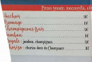 Carte et menu de Restaurant glacier de la plage à Saint Julien en Champsaur — Les pizzas