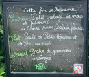 Carte et menu de La jument noire à La Batie Montsaleon — Le menu