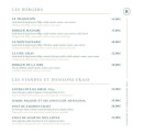 Menu Bella Bay - Les burgers