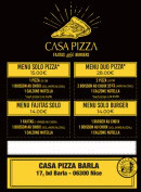 Menu Casa Pizza - Les menus
