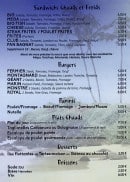 Menu Chez Tonton - Sandwich chaud, burger, desserts et boissons