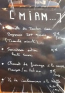 Menu Coco Vin - Un extrait de la carte 