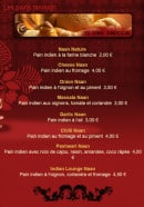 Menu Indian Lounge - Les pains tandoori