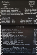 Menu Jach - Les mezzes ,  plats et les spécialités