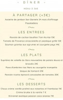 Menu L'Alchimie - A partager