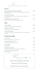 Menu L'Azur - A partager ou pas