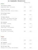 Menu L'eau de vie - Les vins page 7