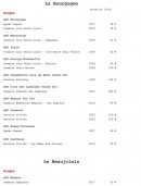 Menu L'eau de vie - Les vins page 4