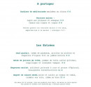 Menu L'eau de vie - Les apéros et entrées