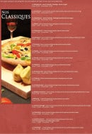 Menu L'originale - Pizzas Classiques