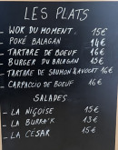 Menu La Bagnata - Les plats et salades