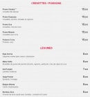 Menu Le Raja - Les poissons, crevettes et légumes