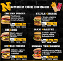 Menu Number One - Les burgers