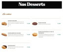 Menu O'PastaCaffe - Les desserts