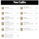 Menu O'PastaCaffe - Les cafés