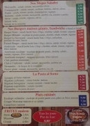 Menu Pizza Nono - Les salades, burgers et plats,...