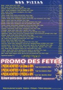 Menu Planet pizza - Les pizzas