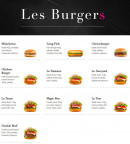 Menu Delicious - Les burgers