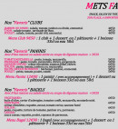 Menu Mets Favoris - Les favoris clubs, favoris paninis, ...