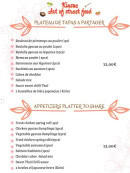 Carte et menu de Kinsue, Art of Street Food à Grasse — Les plateaux