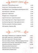 Carte et menu de Kinsue, Art of Street Food à Grasse — Les boissons , alcools