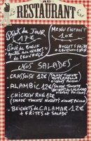 Menu L'Alambic - Exemple de menu