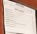 Menu Le Cafe Des Sports - Les entrées et salades