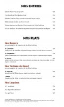 Menu Escale gourmet - Les entrées et plats