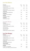 Menu Escale gourmet - Les vins