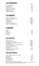 Menu Escale gourmet - Les apéritifs, bières,...