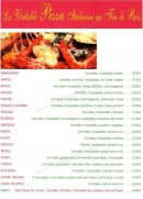 Menu Gusto Italiano - Les pizzas: napoli, milano, margherita,...