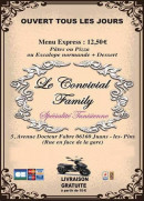 Menu Le Convivial Family - Carte et menu Le Convivial Family Juan les Pins