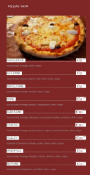 Menu Pizzagora - Les pizzas