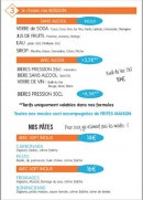 Carte et menu de La Minute Moule à Mandelieu la Napoule — Les pates et boissons