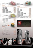 Menu Cosmo Sushi - Soya maki, egg maki, gunkan,...